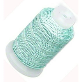 Simply Silk Beading Thick Thread Cord Size FFF Turquoise 0.016 Inch 0.42mm Spool 92 Yards Compatible with Kumihimo Super Lon